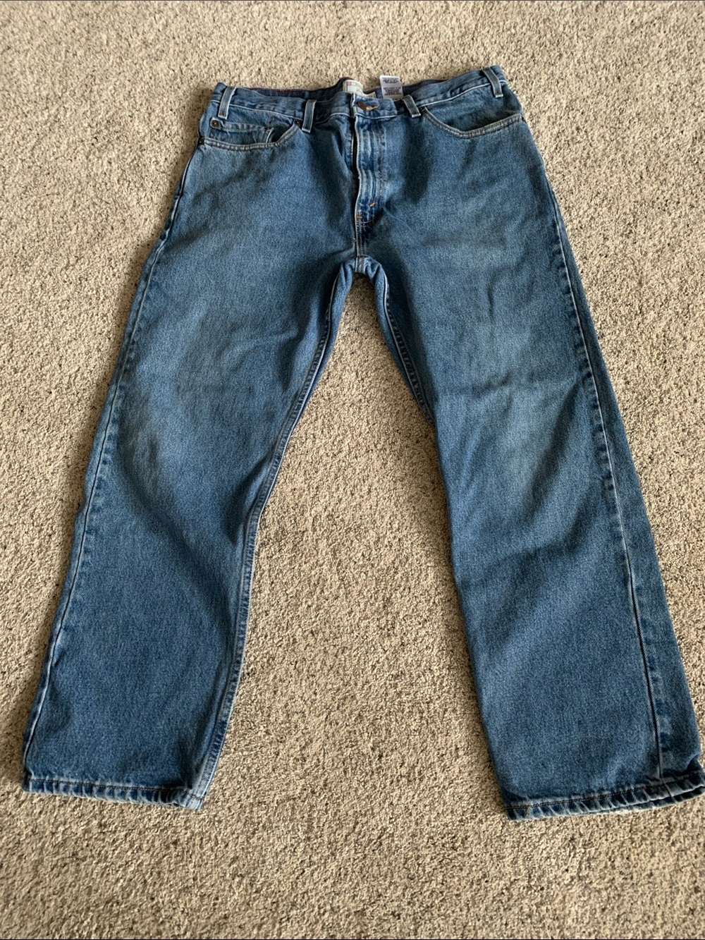 Men's Straight Fit Denim Jeans in Blue